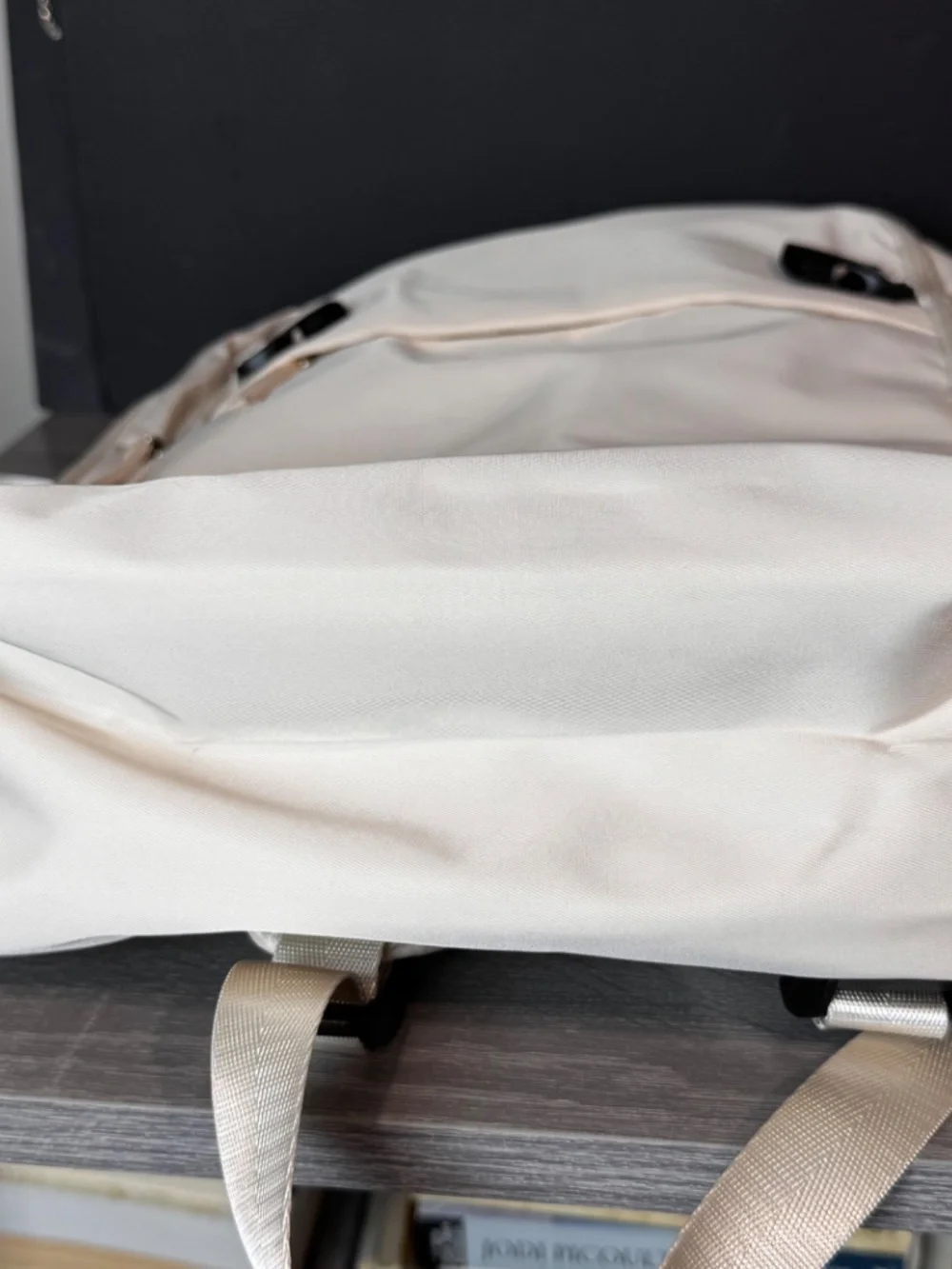 Coofay Beige Travel Backpack Airline Approved Trolley Underseat Overhead